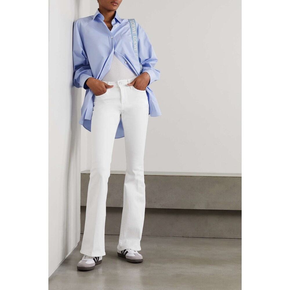 NWT FRAME Le High Flare jeans White high rise sz 27